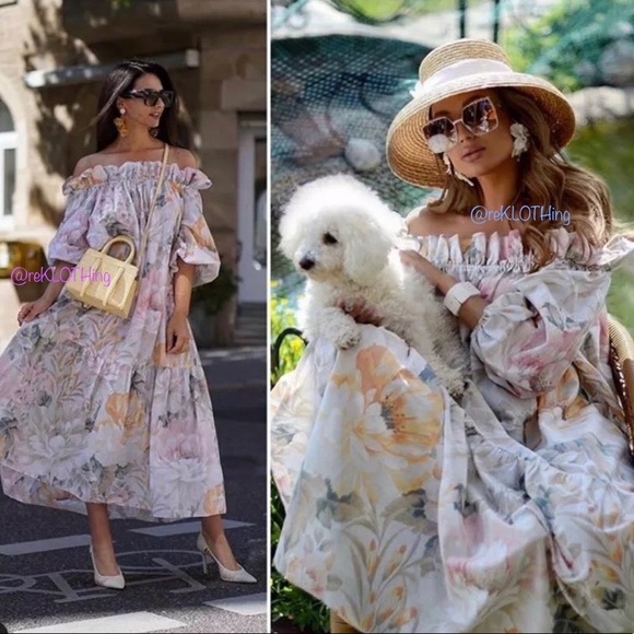 H&M Dresses & Skirts - H&M Bloggers Fav Off-Shoulder Puff-sleeve Dress XS